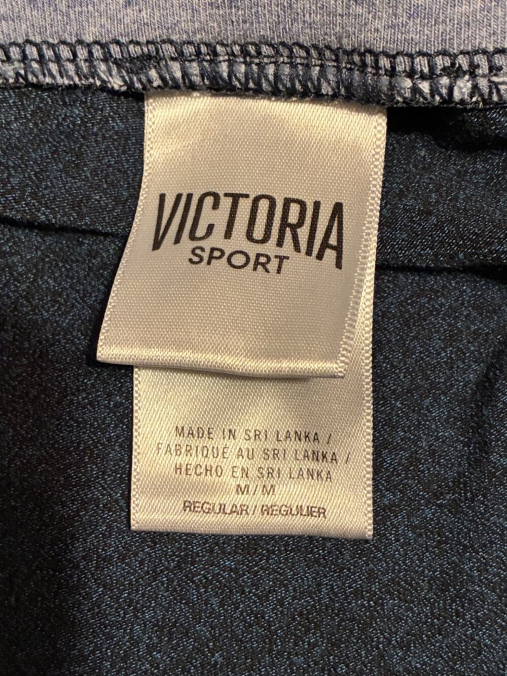 Victoria Secret Women's Sport Leggings - Navy, Elastic Waist - Size MEDIUM - Picture 4 of 5